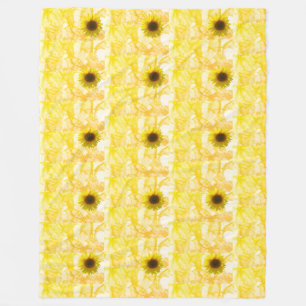 Sunflower Fleece Blanket