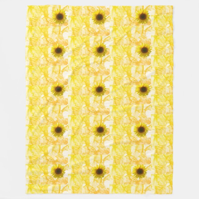 Sunflower Fleece Blanket (Front)