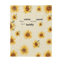 sunflower Fleece Blanket