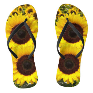 Sunflower Flip Flops