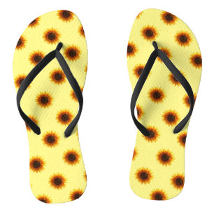 Sunflower Flip Flops