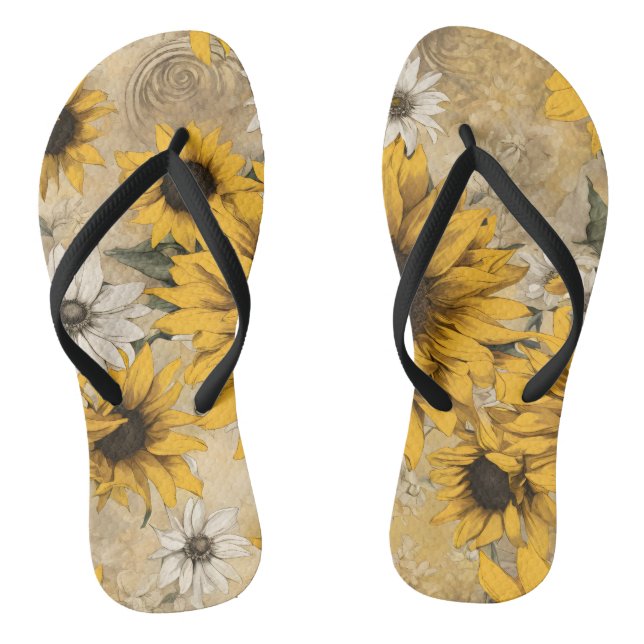Sunflower Flip Flops (Footbed)