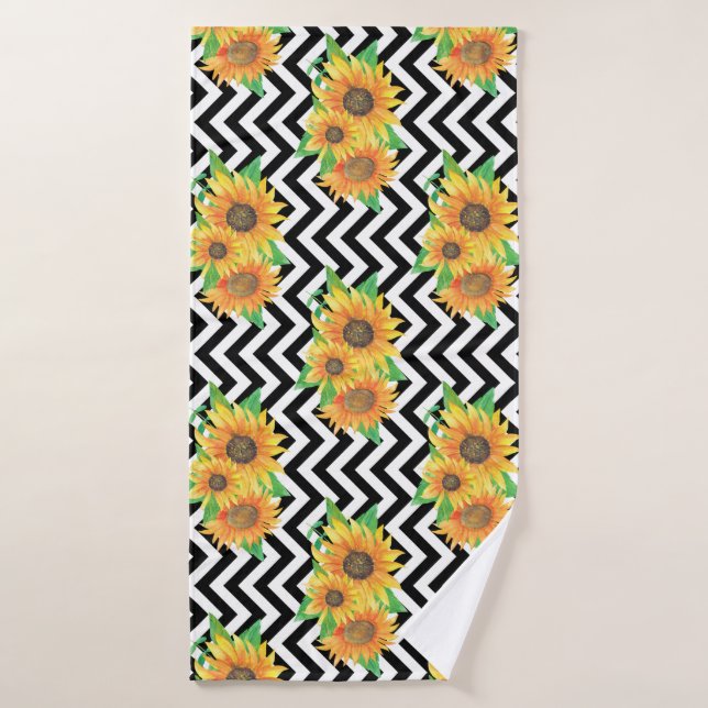 Sunflower Floral Arrangement Classes Bath Towel (Bath Towel)