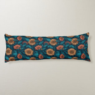 Sunflower Floral Bedroom Decor Victorian Sofa Body Pillow