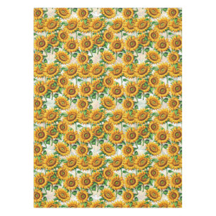 Sunflower Floral Cottagecore Pattern Tablecloth
