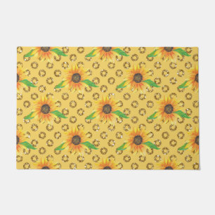 Sunflower Floral Express Doormat