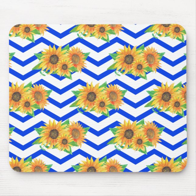 Sunflower Floral Gardens Mouse Pad (Front)