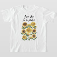 Sunflower Flower Floral Personalized Quote