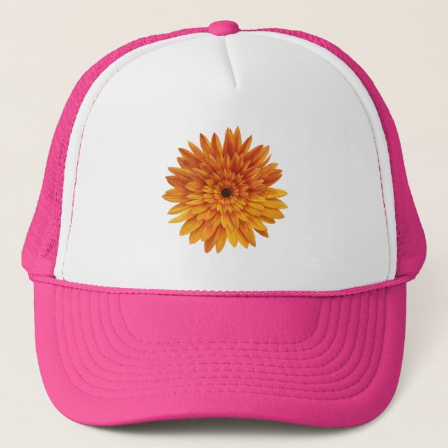 sunflower flower flowers  trucker hat (Front)