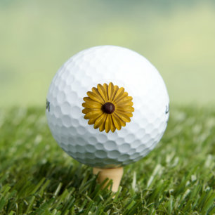 Sunflower Flower or your Logo Feminine Floral MOD Golf Balls