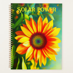 sunflower flowers yellow bright colourful sun planner