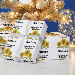 Sunflower Focusing On Brighter Picture Graduation Wrapping Paper