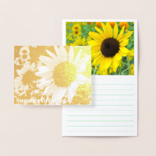 Sunflower:Foil card