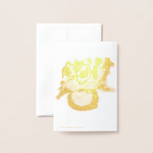 Sunflower for mother's day foil card