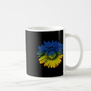Sunflower For Ukraine Flag Colors Blue Yellow Coffee Mug