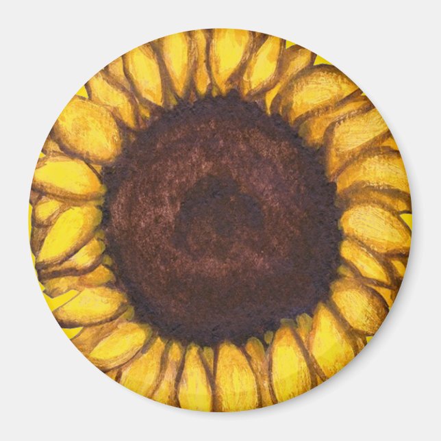 Sunflower Fridge Magnet Cadeau Fleur gaie (Devant)