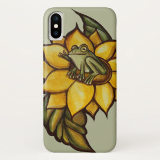 Sunflower Frog Floral Froggy Flower Case-Mate iPhone Case