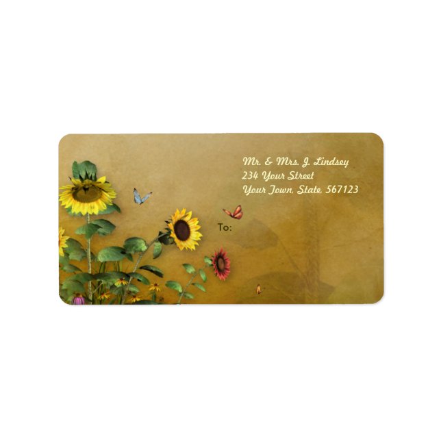 Sunflower Garden 2 Label (Front)