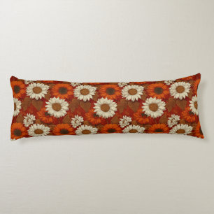 Sunflower Garden Guest Room Decor Timeless Outdoor Body Pillow