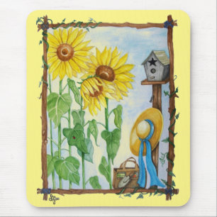 Sunflower Garden Mouse Pad