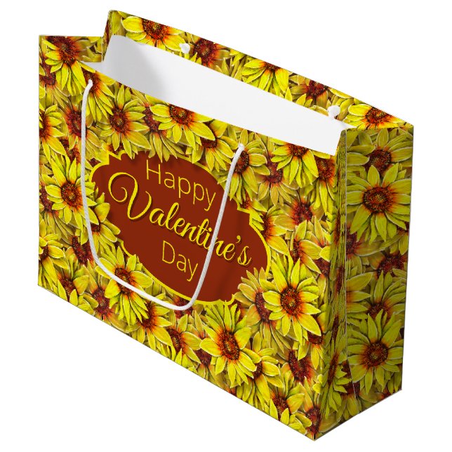 Sunflower Gift Bag (Front Angled)