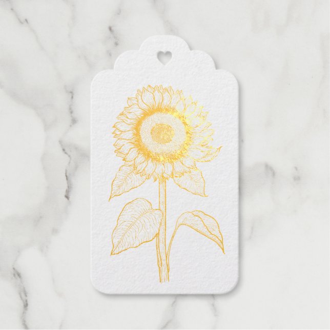 Sunflower Gift Tags (Front)