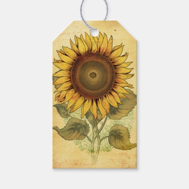 Sunflower Gift Tags (Front)