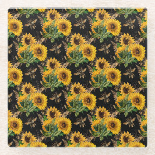 Sunflower Gifts A World Without A Wildflower Glass Coaster