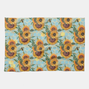 Sunflower Gifts Bright As A Sunflower Kitchen Towel