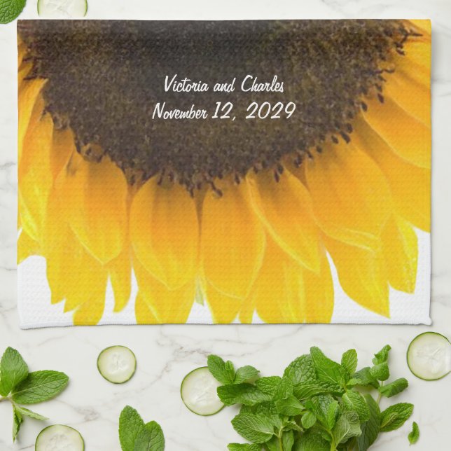 Sunflower Gifts Kitchen Towel (Folded)