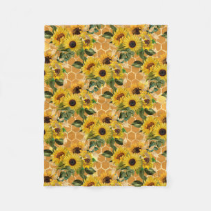 Sunflower Gifts Make It Like A Sunflower Fleece Blanket