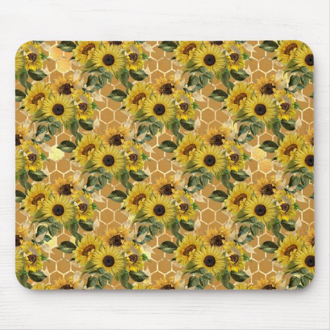 Sunflower Gifts | Make It Like A Sunflower Mouse Pad (Front)