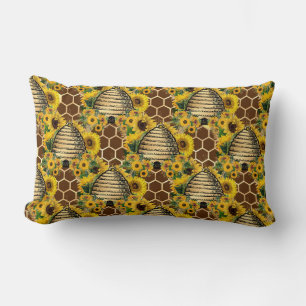 Sunflower Gifts   Sunflower Of The Spring Burns Lumbar Pillow