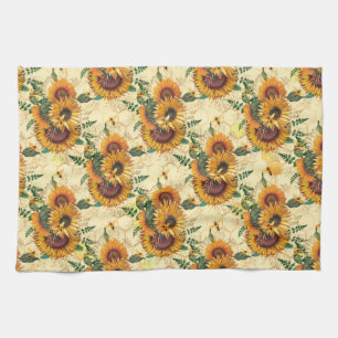 Sunflower Gifts   Sunflower Turn Surrounded Kitchen Towel
