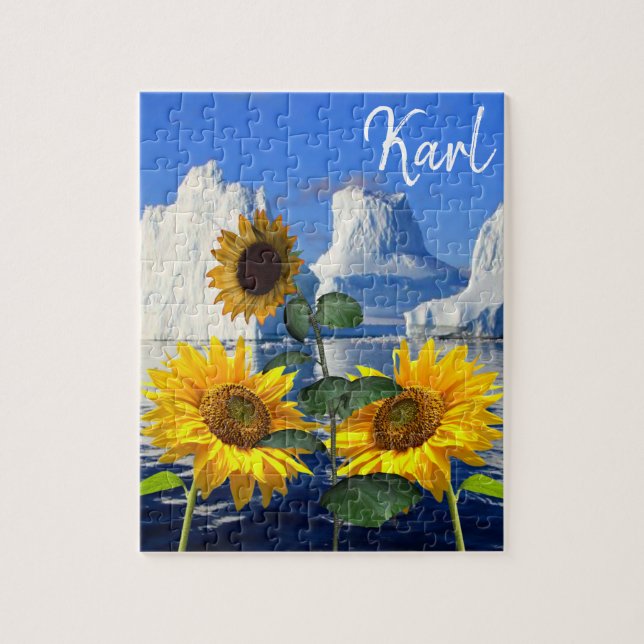Sunflower Glacier Puzzles (Vertical)