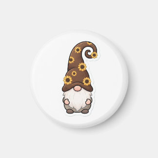 Sunflower Gnome  Magnet