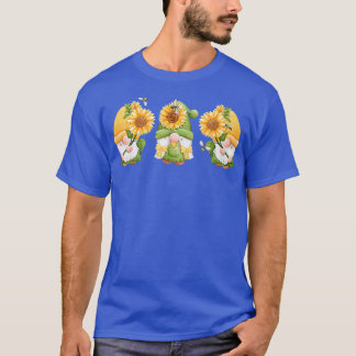 SUNFLOWER GNOMES, BUZY BEES, AUTUMN FALL GARDEN FL T-Shirt