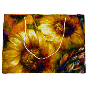 "Sunflower Gold"  Large Gift Bag
