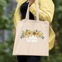 Sunflower Gold Personalized Floral Flower