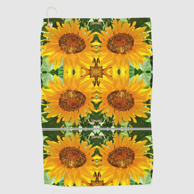 Sunflower Golf Towel (Front)