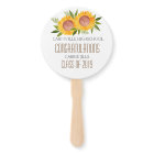 Sunflower graduation party congratulations fan