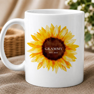 Sunflower Grammy Mug   Grandma Gift