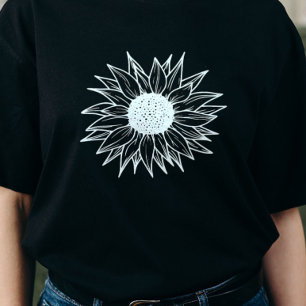 Sunflower Graphic T-Shirt  Summer Tee