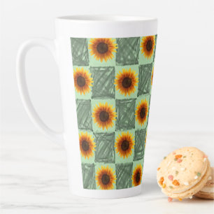 Sunflower Green Latte Mug