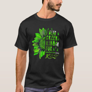 Sunflower Green Ribbon Duchenne Muscular Dystrophy T-Shirt