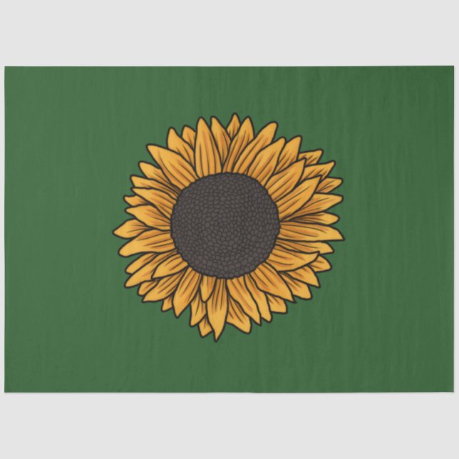Sunflower Green Tissue Paper (Front)