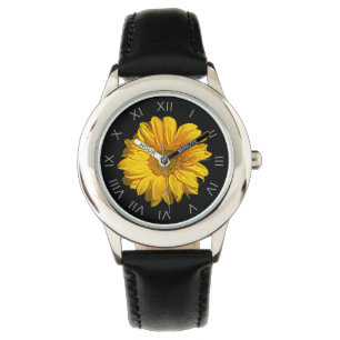 Sunflower Grey Roman Numbers Kids cn Watch