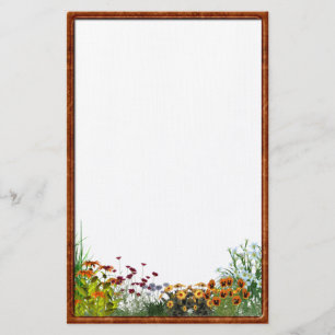 Sunflower Grunge Stationery
