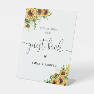 Sunflower Guest Book Sign