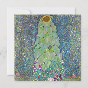 Sunflower   Gustav Klimt   Card